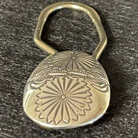 AUTHENTIC HAND STAMPED STERLING SILVER KEY CHAIN - Picture 4 of 6